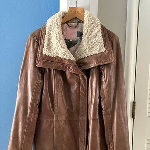 Ted Baker Women's Leather Jacket, US Size 8